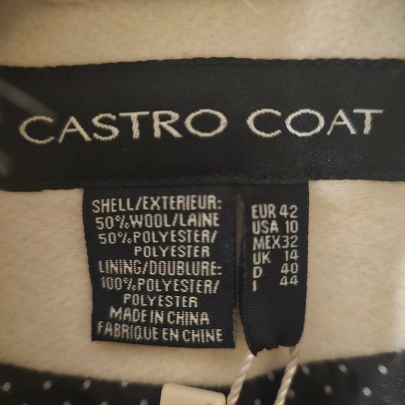 Women's Castro Trench Coat. Usa Size 10. - Picture 6 of 8